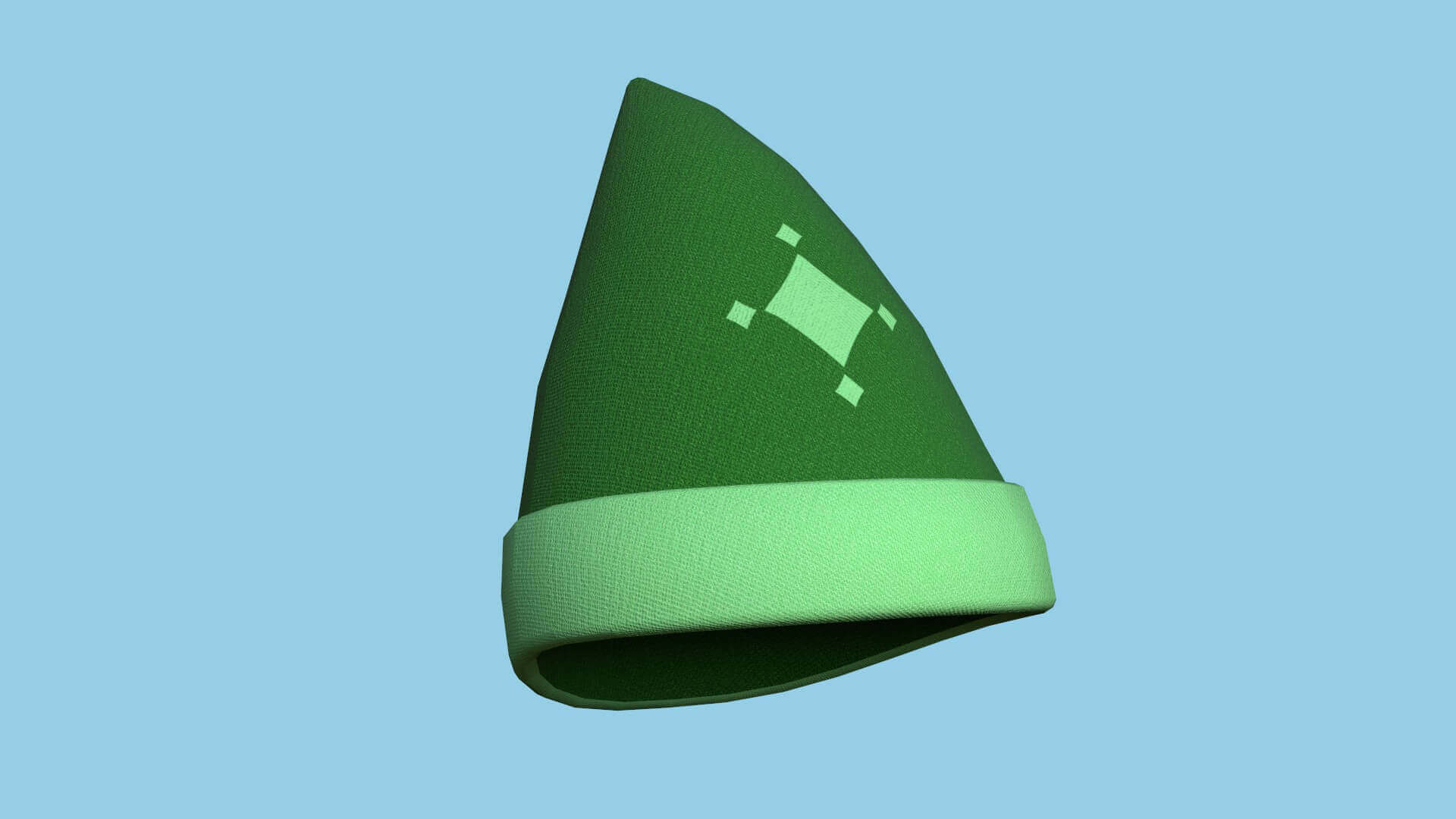 Gnome Hat 03 - Green 3D Model by gsommer