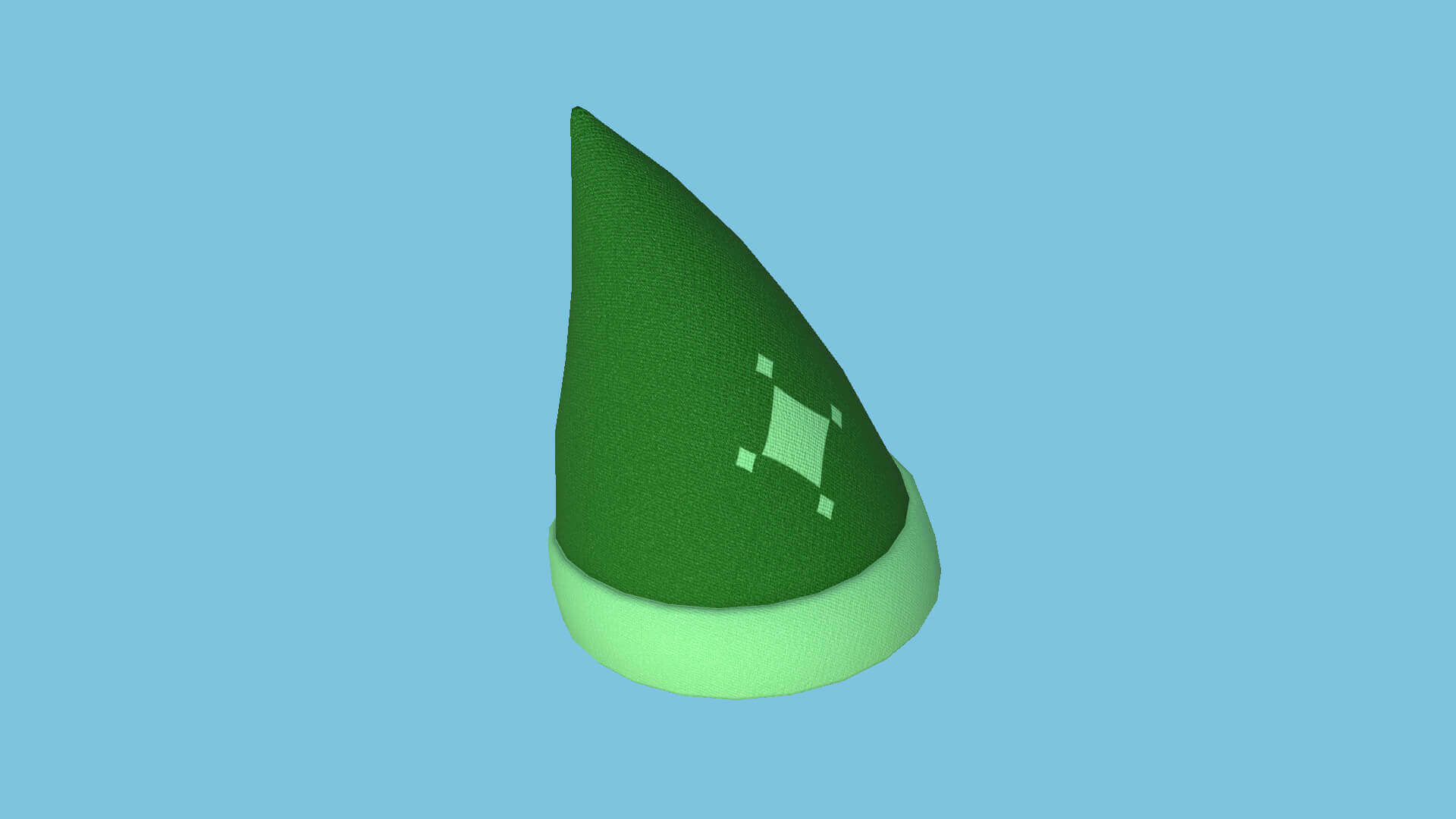 Gnome Hat 03 - Green 3D Model by gsommer