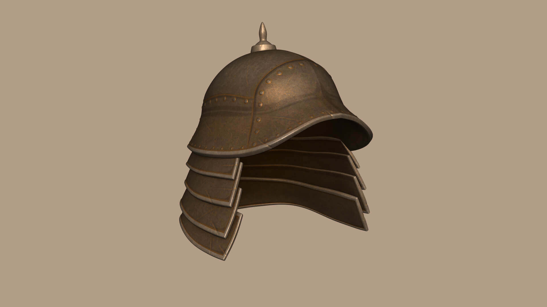 Japanese Kabuto Helmet 3D Model by gsommer