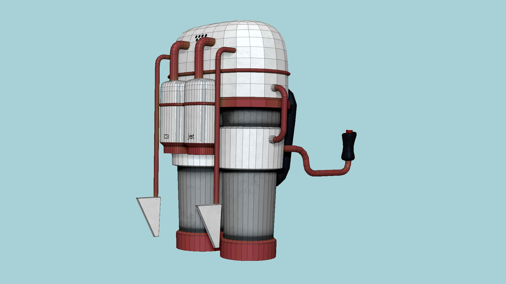 Jetpack Model C 07 - Red Steel by gsommer