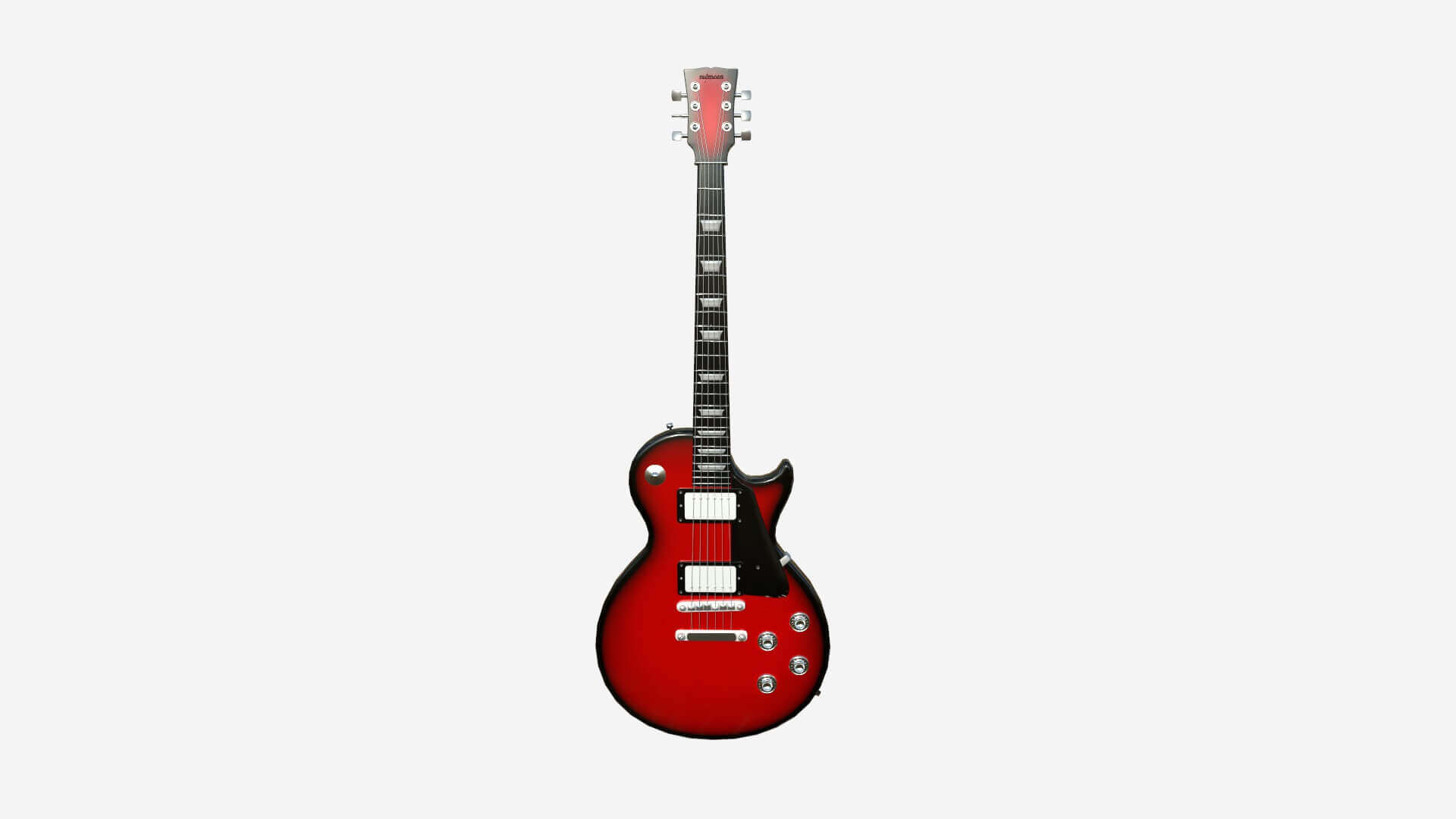 Les Paul Electric Guitar 09 Red 3D Model by gsommer