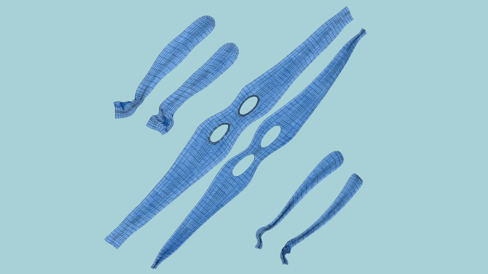 Ninja Turtle Mask 01 - Blue 3D Model by gsommer