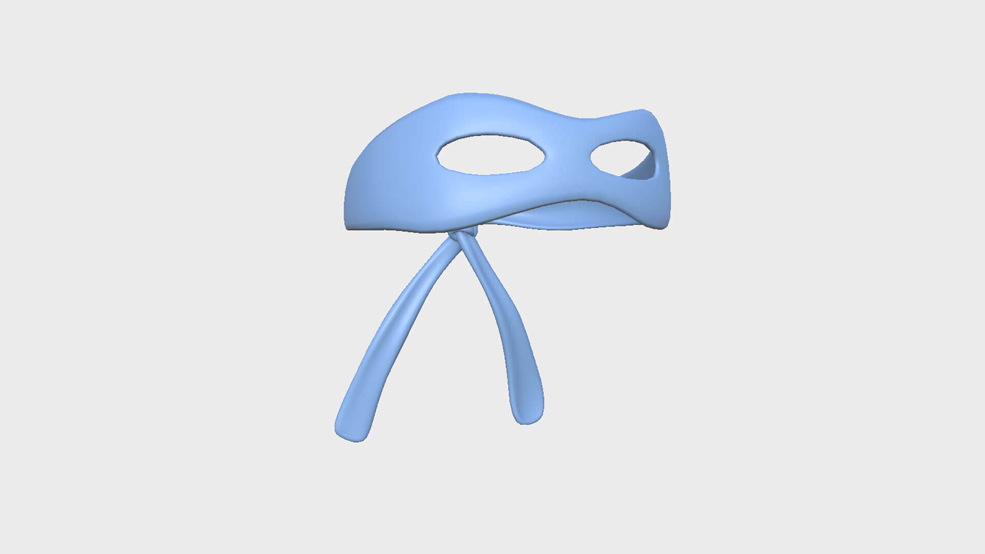 Ninja Turtle Mask 01 - Blue 3D Model by gsommer