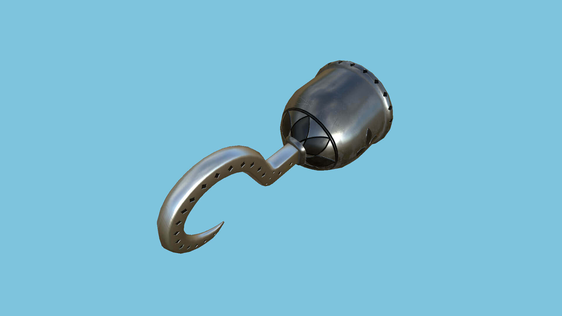 Pirate Hook 10 - Metal 3D Model by gsommer