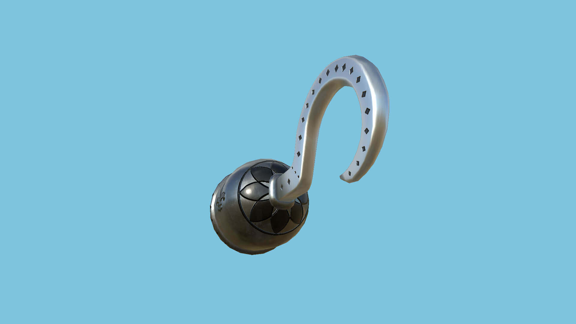 Pirate Hook 10 - Metal 3D Model by gsommer
