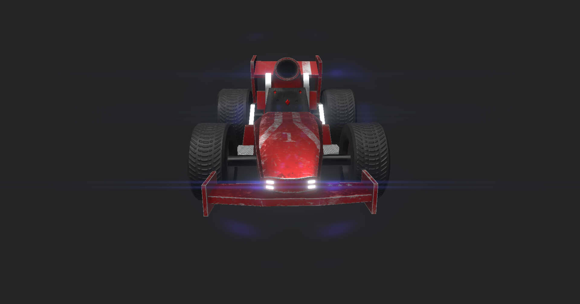 Racing Kart 04 - Red 3D Model by gsommer