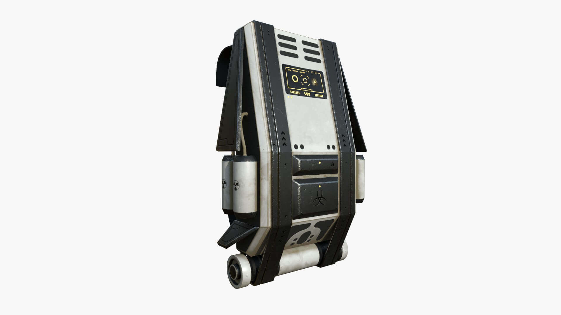 Sci-Fi Backpack Model F 07 - White Dirt by gsommer