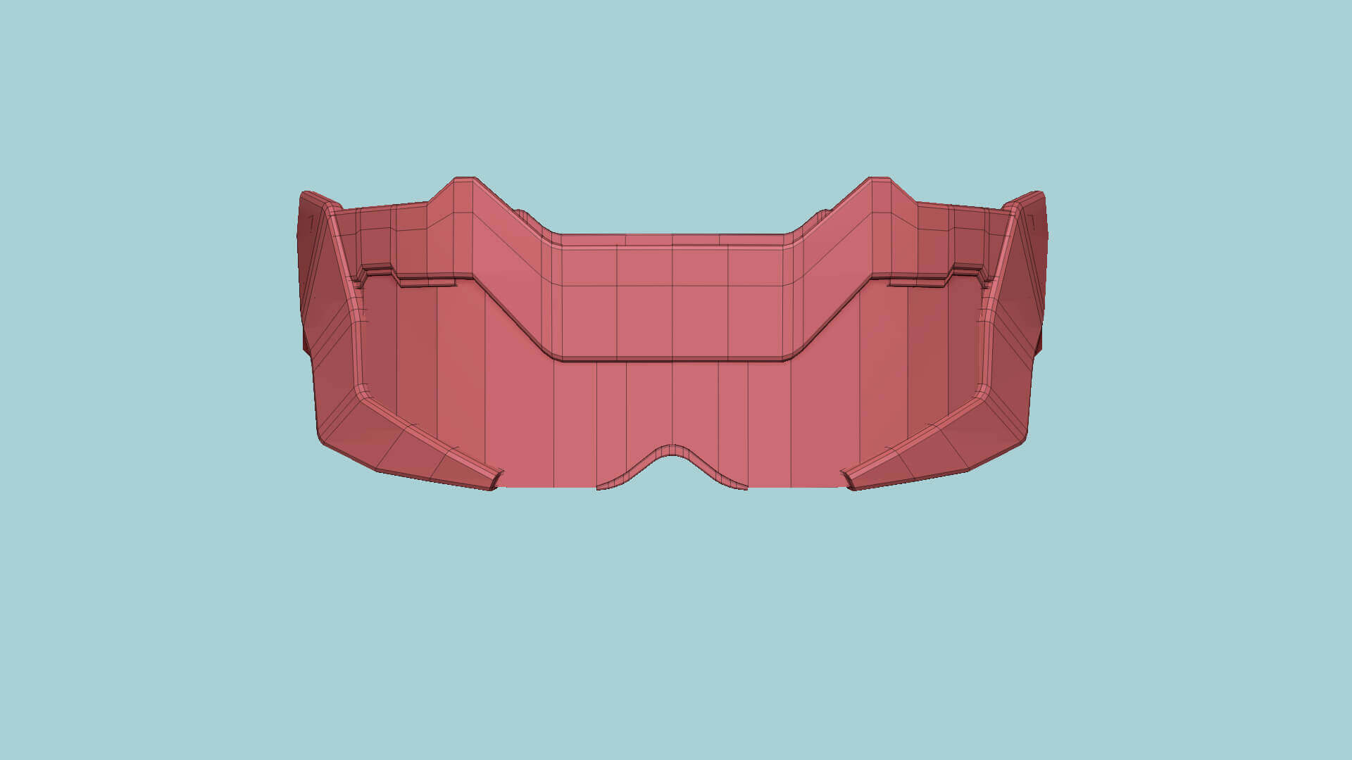 SciFi Glasses Visor Model F 07 Black Grid by gsommer