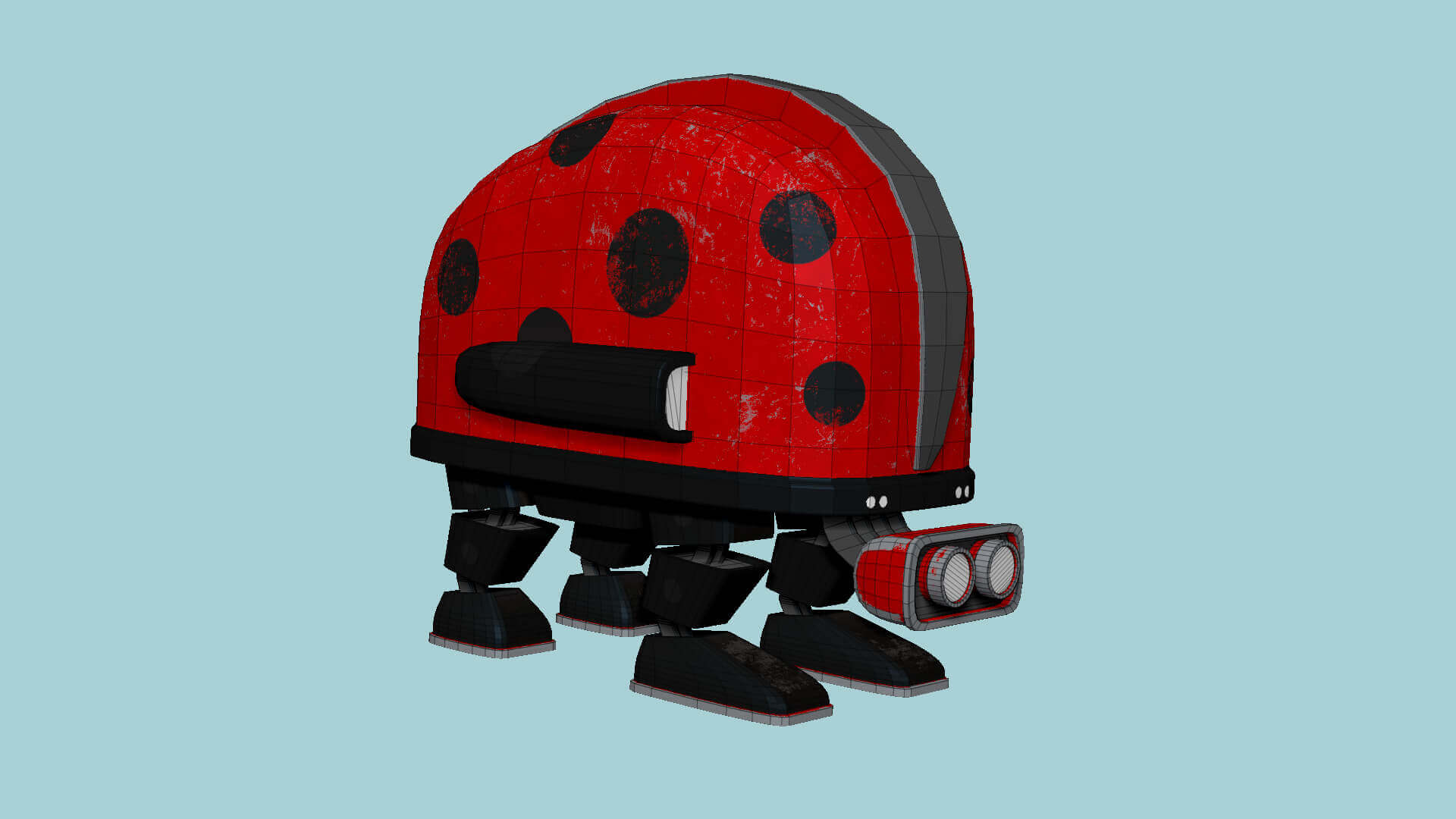 SciFi Robot Model J 01 Ladybug by gsommer