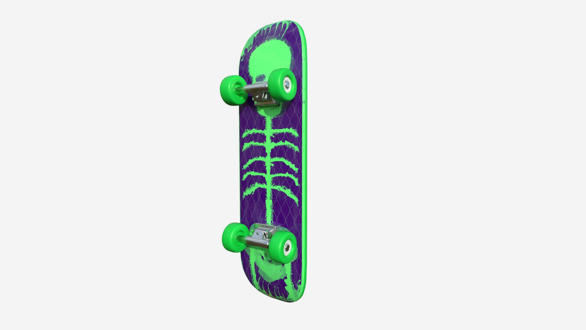 Skateboard 07 Green 3D Model by gsommer