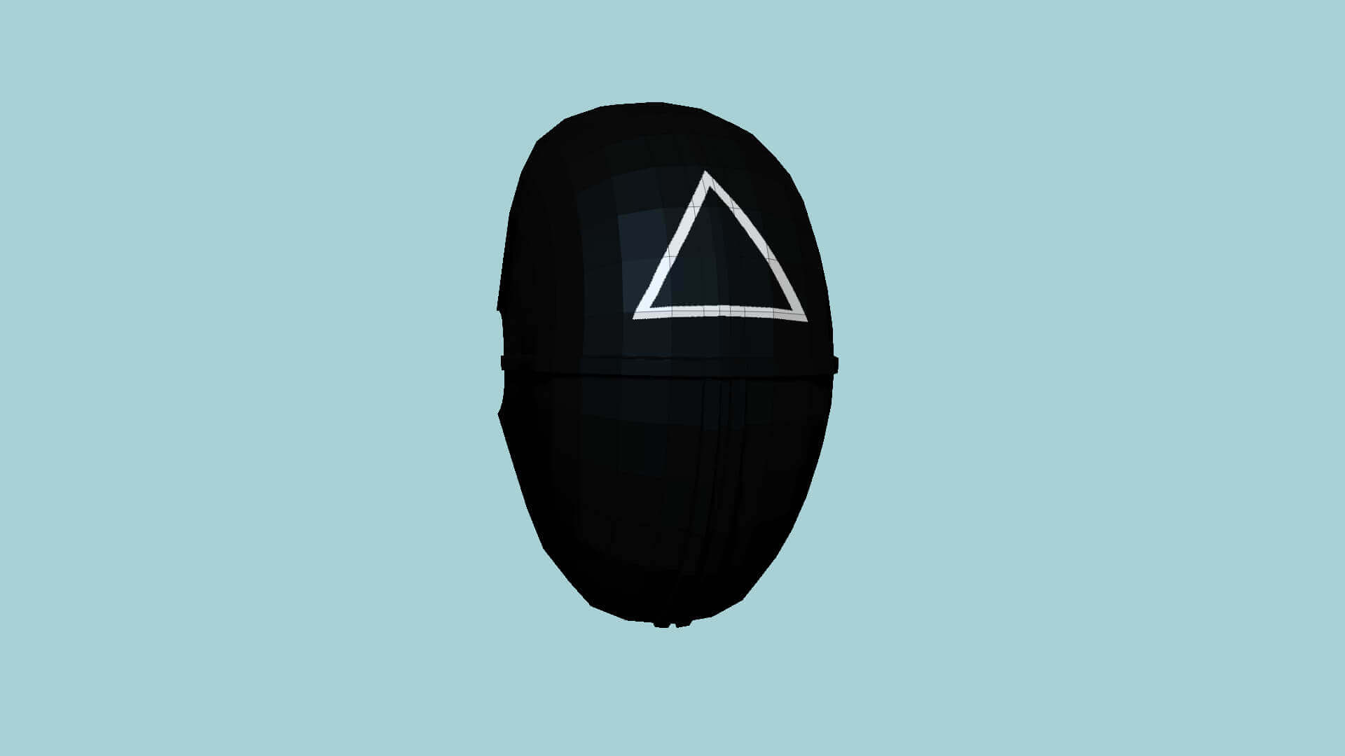 Squid Game Mask 02 Triangle 3D Model by gsommer