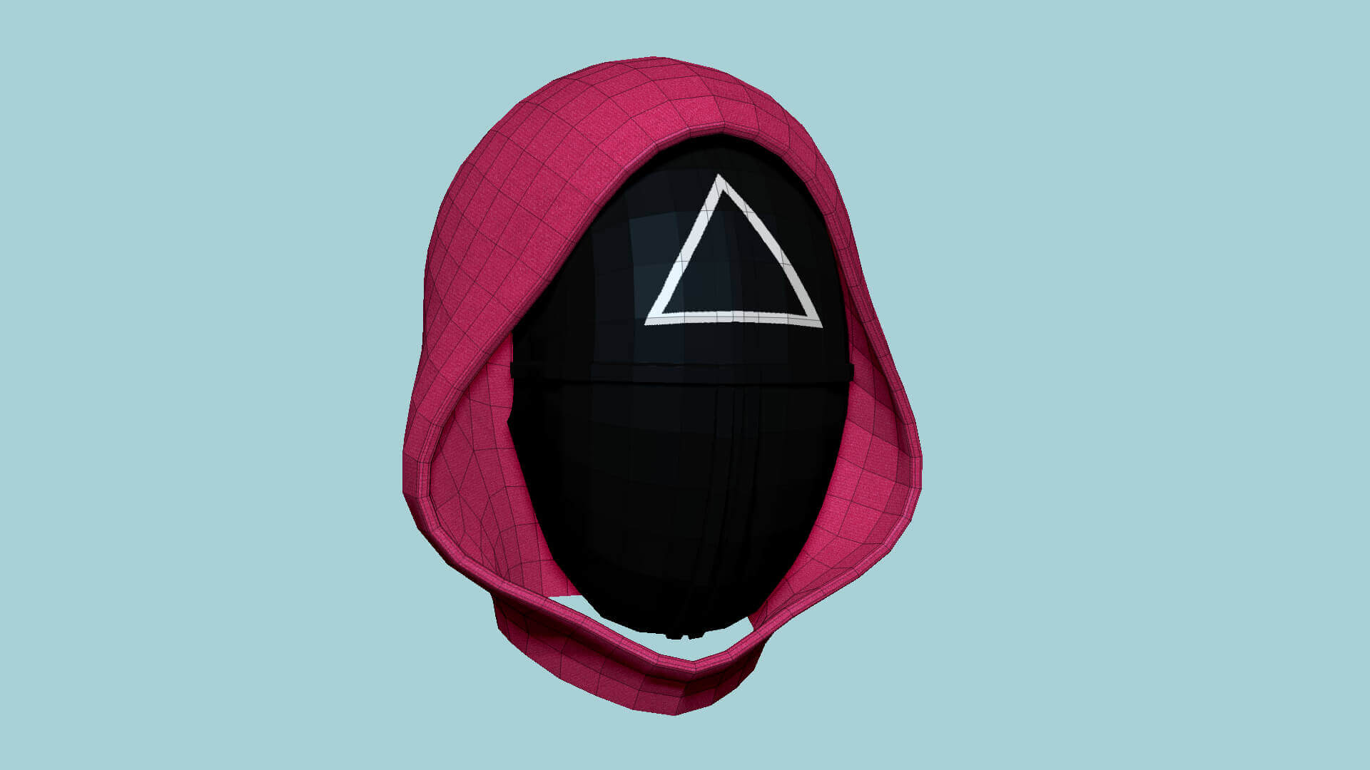 Squid Game Mask 02 Triangle 3D Model by gsommer