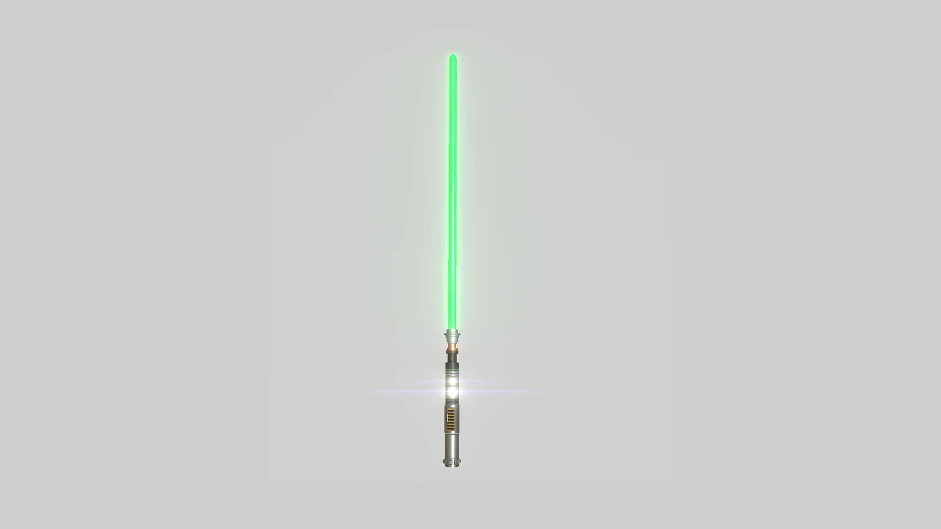 Star Wars Lightsaber Model A 04 Green by gsommer