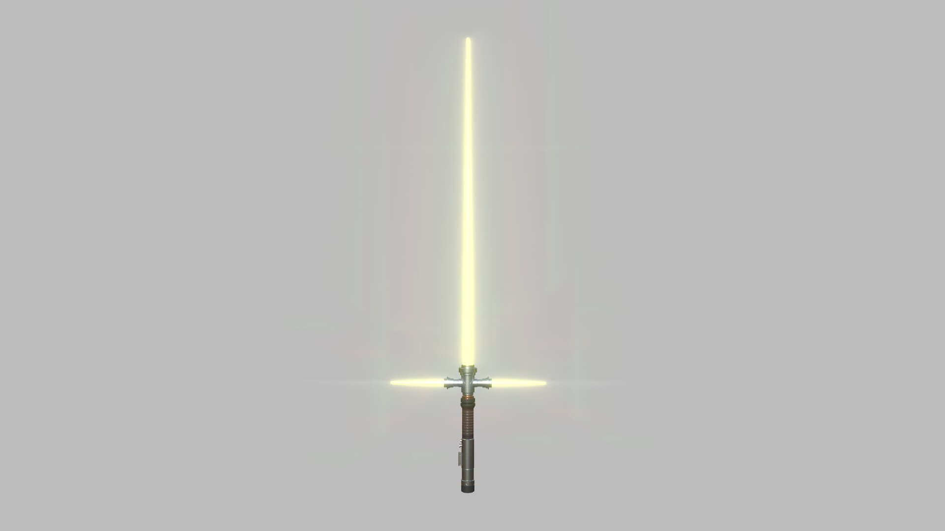 Star Wars Lightsaber Model B 05 Yellow by gsommer