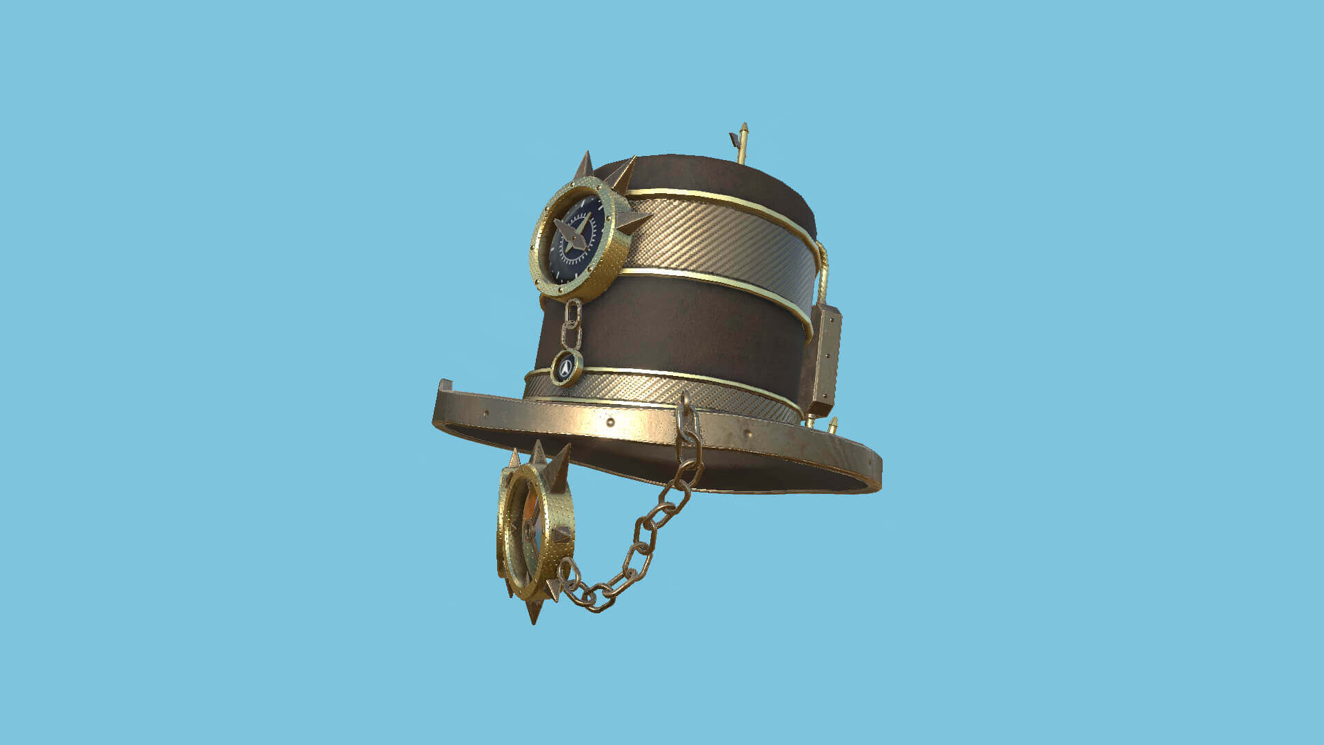 Steampunk Hat 01 - Bronze Cooper 3D Model by gsommer