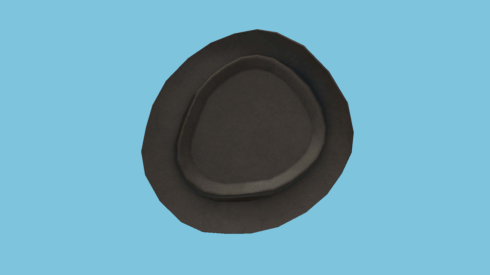 Trilby Hat 09 - Brown Leather 3D Model by gsommer