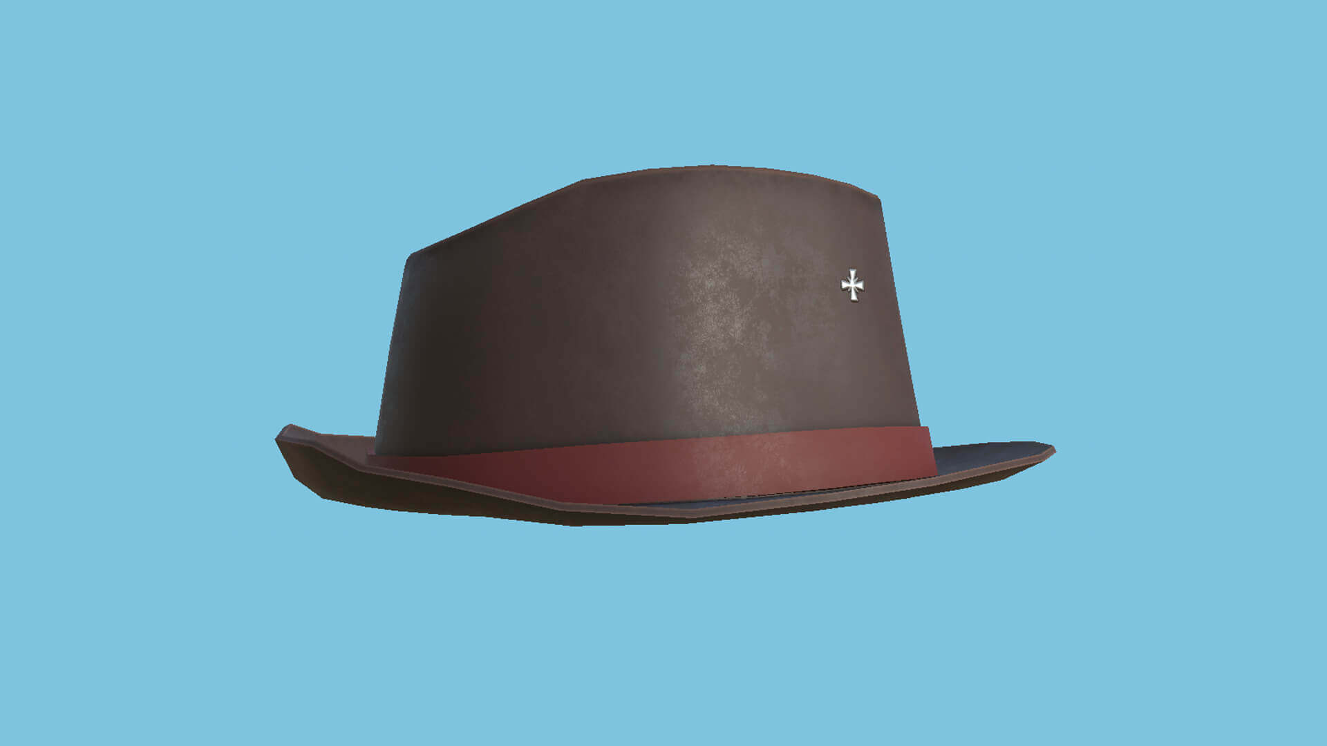 Trilby Hat 10 - Brown Red 3D Model by gsommer