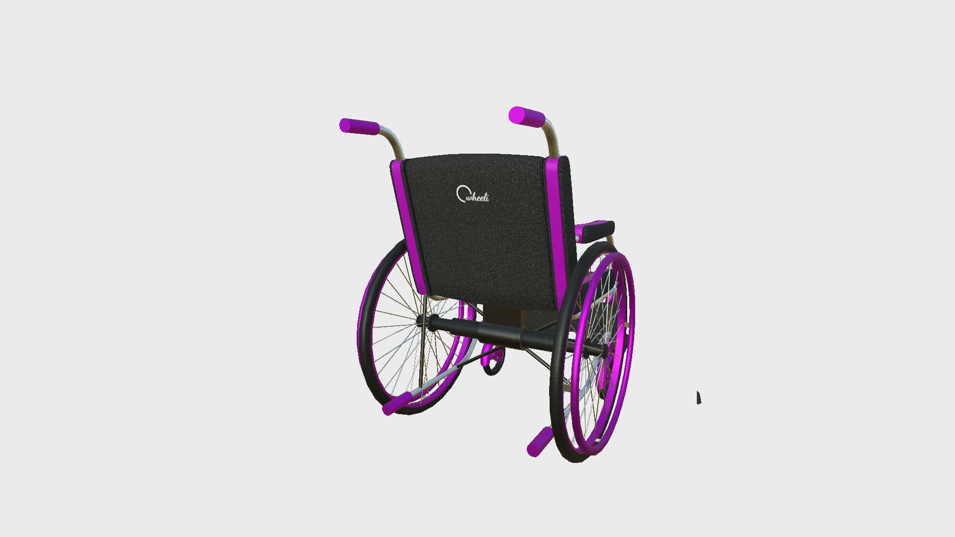 Wheelchair 06 - Pink 3D Model by gsommer