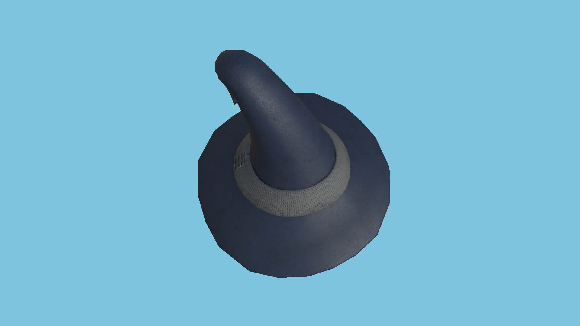 Witch Hat 07 - Dark Blue - 3D Model by gsommer