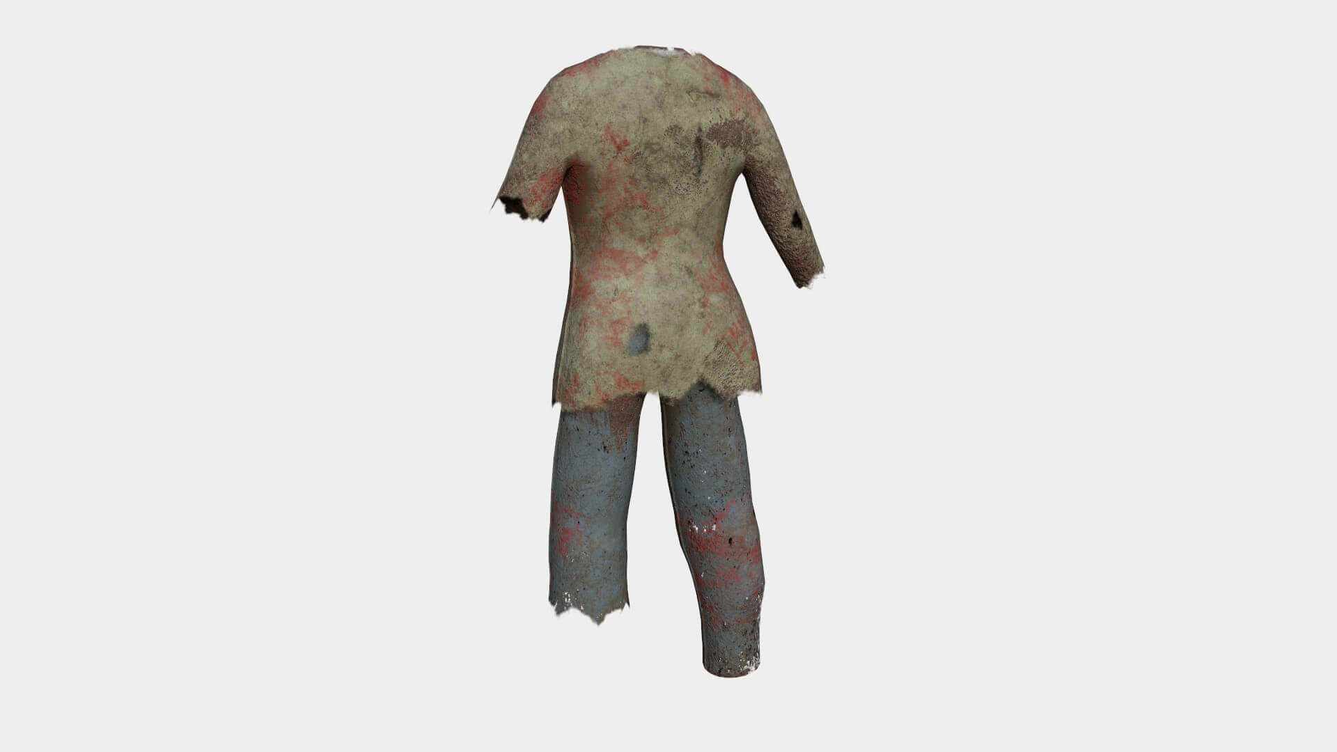 Zombie Outfit 01 3D Model by gsommer
