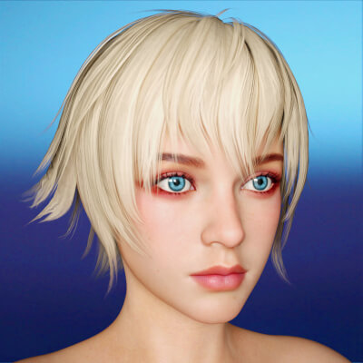 Freebies Short Hair for G8F by guhzcoituz