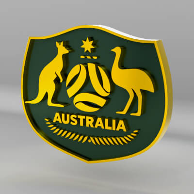 Australia National Soccer Team Logo - 3D Model by guimart