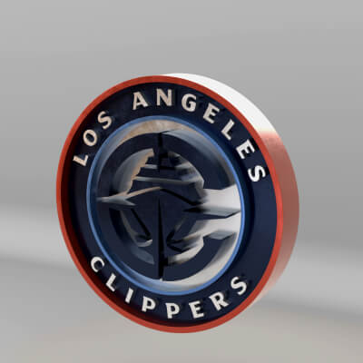 NBA Los Angeles Clippers Team Logo - 3D Model by guimart