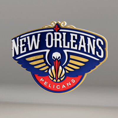 NBA New Orleans Pelicans Logo - 3D Model by guimart