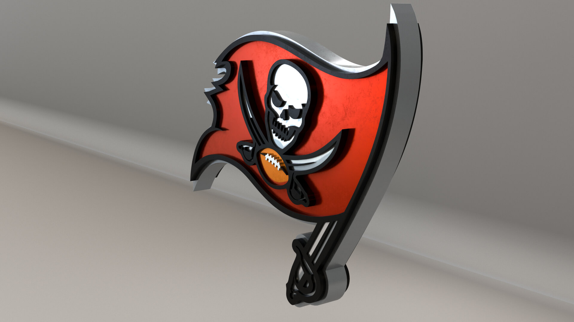NFL Tampa Bay Buccaneers Logo - 3D Model by guimart