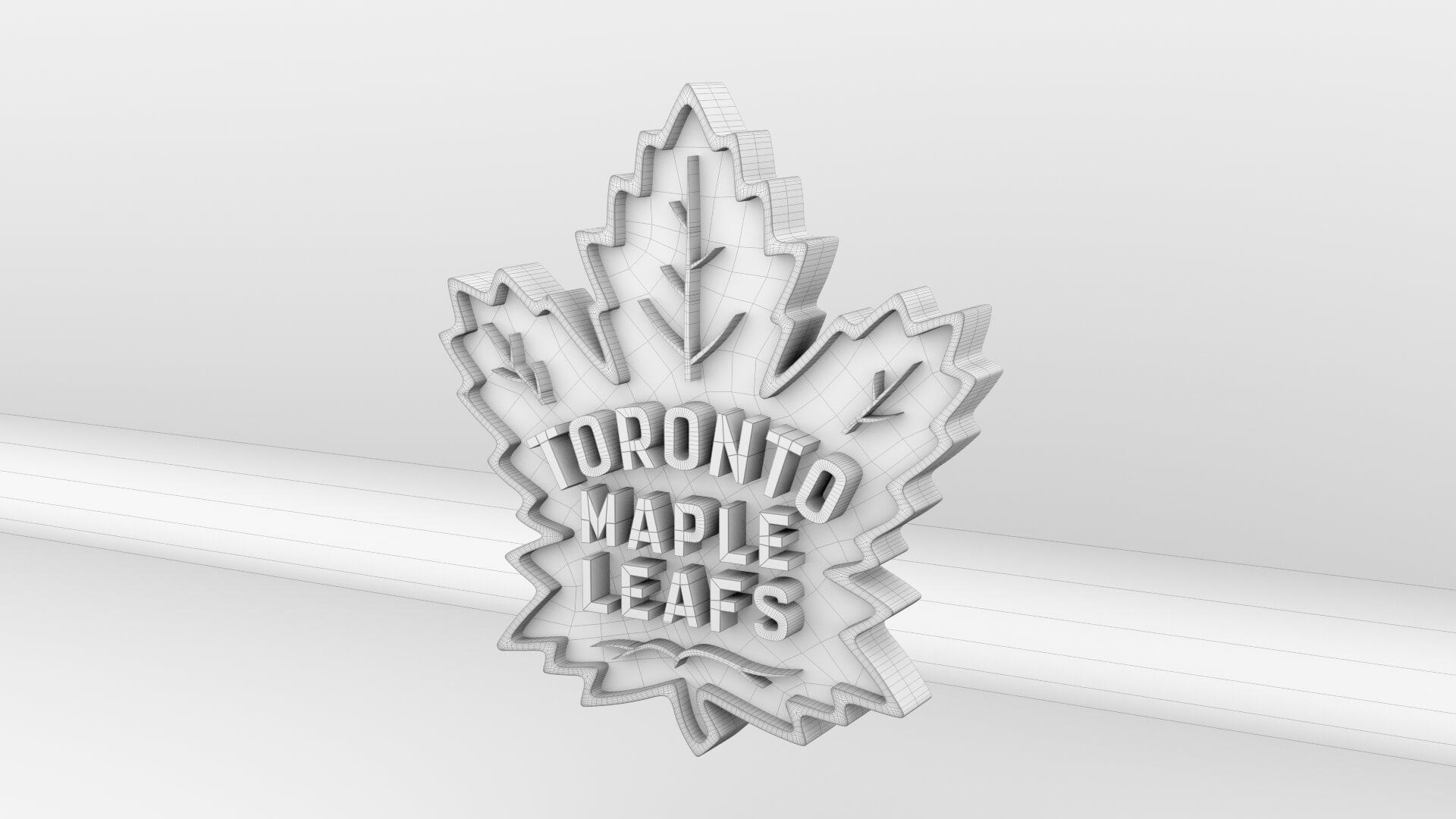NHL Toronto Maple Leafs Team Logo - 3D Model by guimart