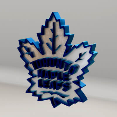 NHL Toronto Maple Leafs Team Logo - 3D Model by guimart