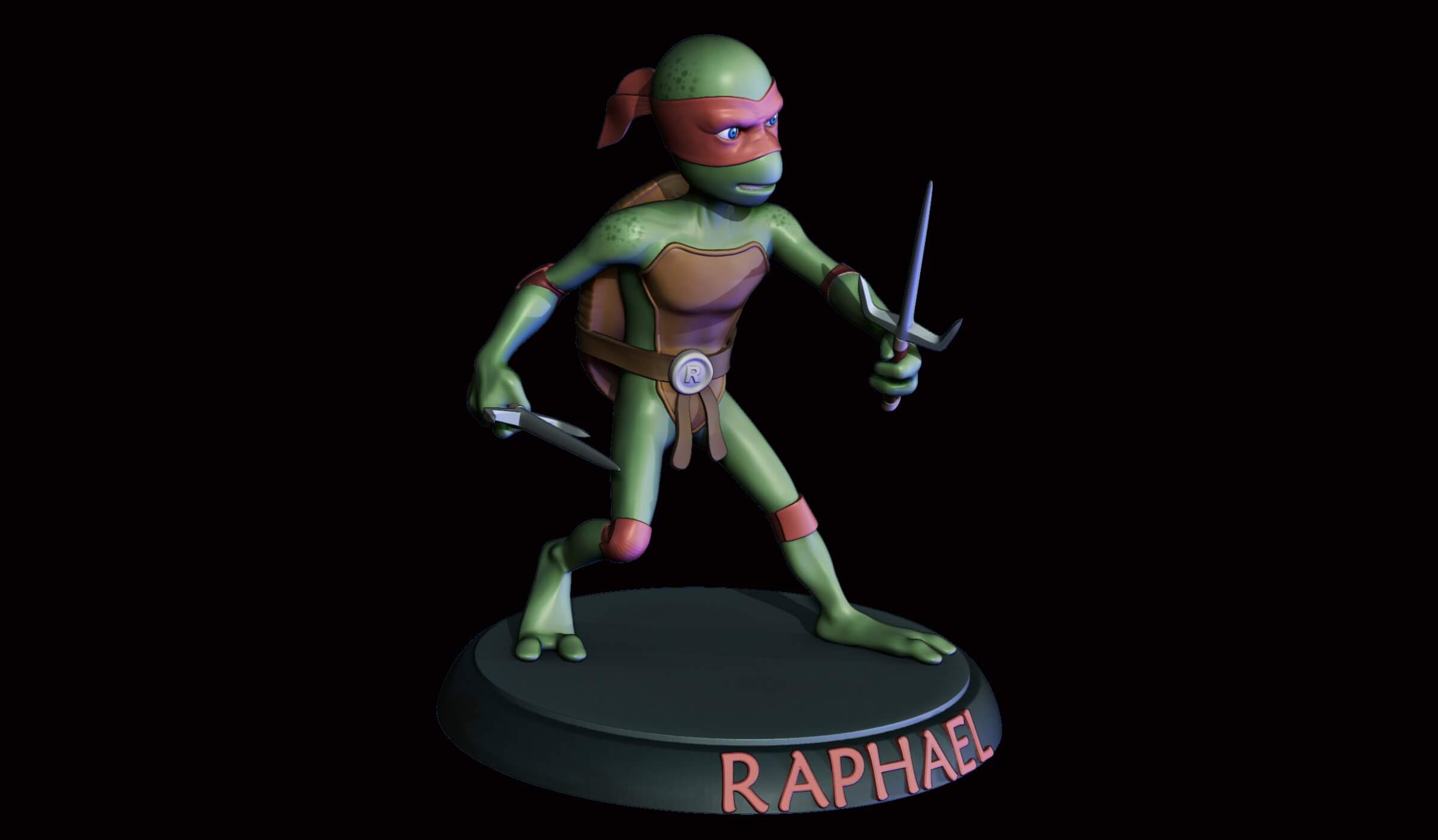 Raphael Tmnt Print Ready 3d Model