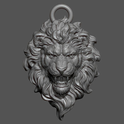 Lion Head Pendant Version 5