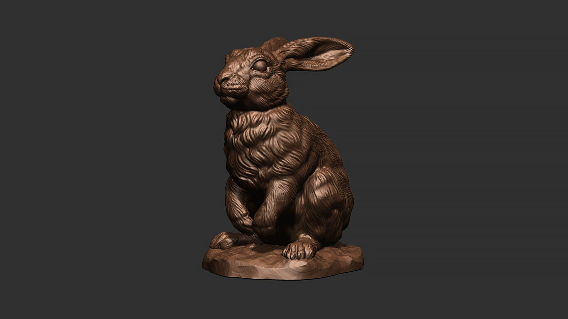 Modelpiring Rabbit Rabbit Sitting - 3D Model by guninnik81