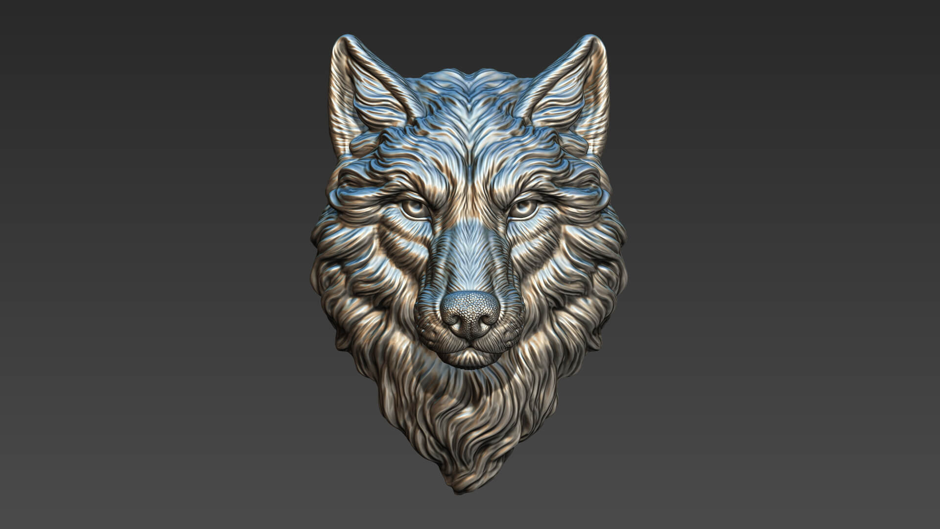 3D Wolf Head Backpack