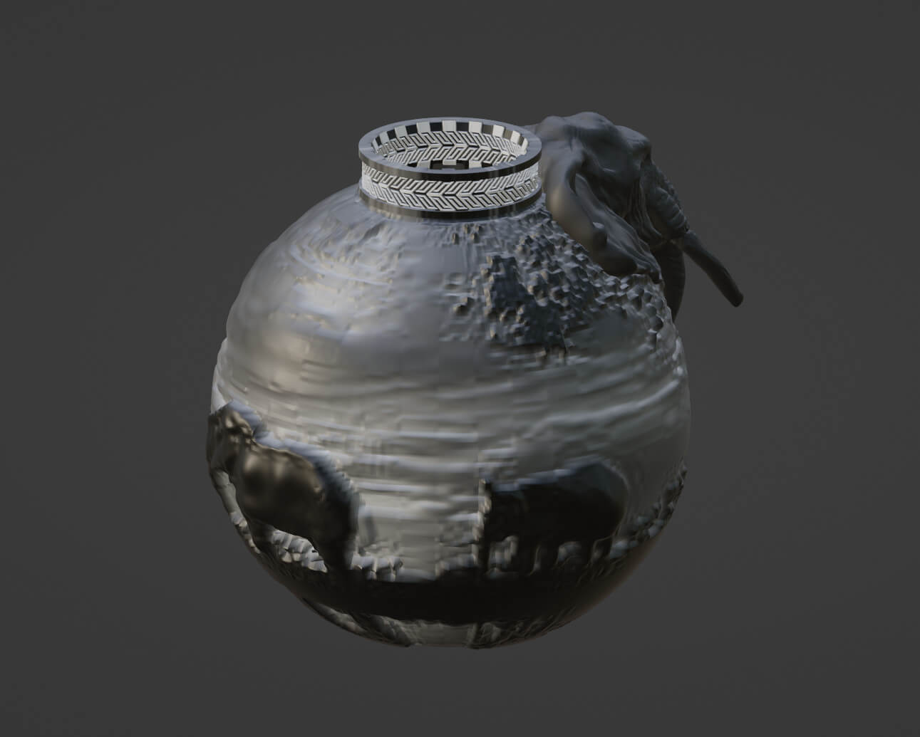 Elephant Vase Design 3D Model by gurhansukuroglu
