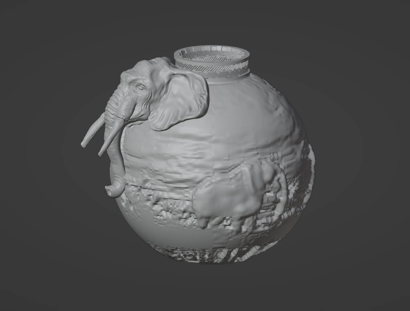 Elephant Vase Design 3D Model by gurhansukuroglu