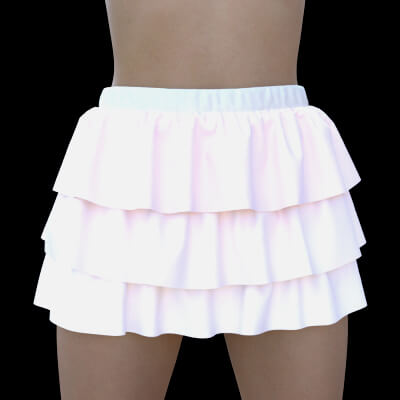 3-Tier Ruffled Mini Skirt for G8F