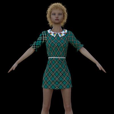 Annie School Dress for G8f by guy91600