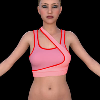 Asymmetric Croptop for G8F
