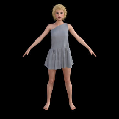 Asymmetrical Ruched Dress for G8F