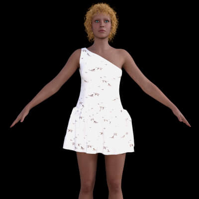 Asymmetrical Ruched Dress for G9F