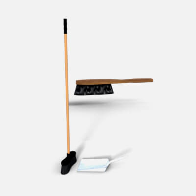 Broom Brush and Dustpan by guy91600