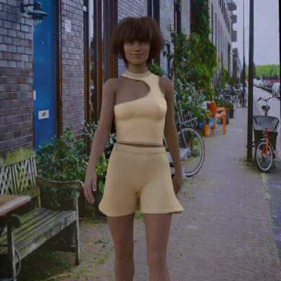 Butterfly Garden Shorts for G8F