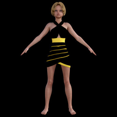 Crossed Dress for G8F by guy91600