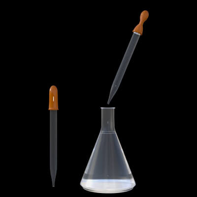 Dropper and Erlenmeyer Flask