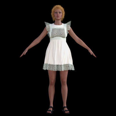 Flutter Sleeve Dress for G9F