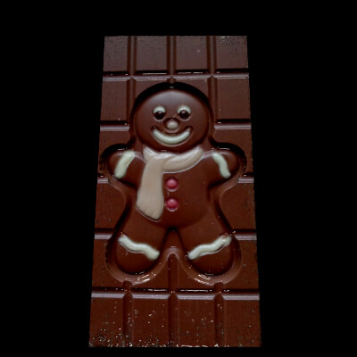 Gingerbread Man Chocolate Bar
