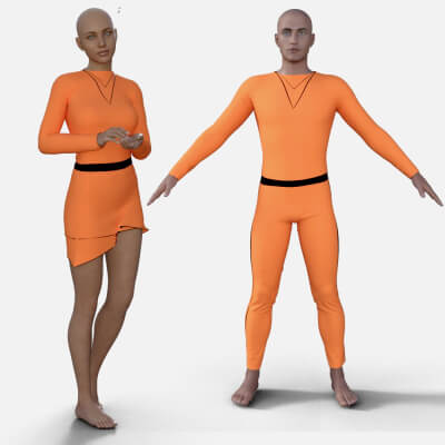 Orange Outfit 2 Stripes for G8