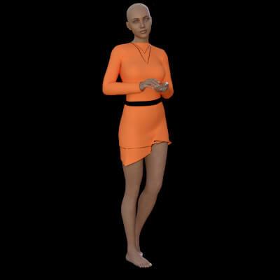 Orange Outfit for G8F